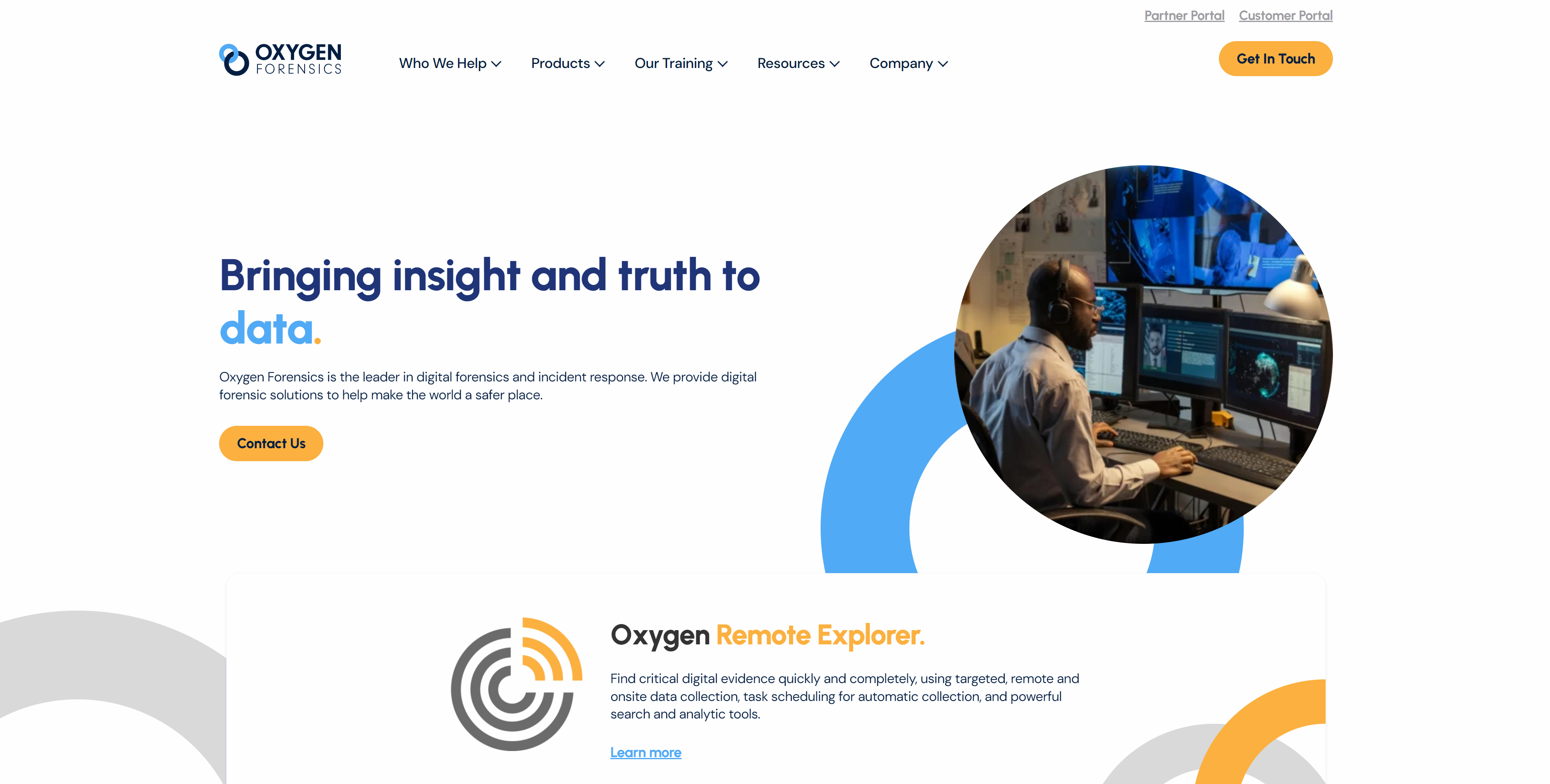 Скриншот сайта&nbsp;oxygenforensics.com