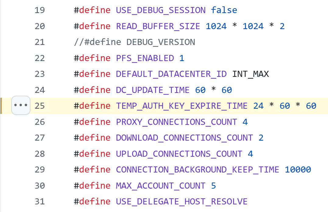 Строчки исходного кода Телеграма
GitHub
